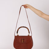 Ultra-Rare Gucci 1947 Lizard Bamboo Large Top Handle Bag