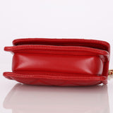 Chanel 2020 Red Mini Top Handle Chain Bag