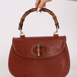 Ultra-Rare Gucci 1947 Lizard Bamboo Large Top Handle Bag