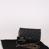 Chanel 2019 Black Caviar Wallet on Chain
