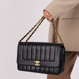 Chanel 1991 Lambskin Vertical Small Flap