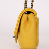 Chanel 2016 Paris-Salzburg Leather & Wool Bi Curvy Flap Bag