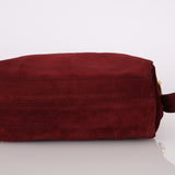 Loewe Suede Wine Red Anagram Crossbody