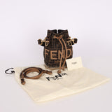 Fendi Zucca Espadrille Mini Bucket Bag