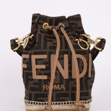 Fendi Zucca Espadrille Mini Bucket Bag