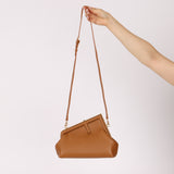 Fendi First Cognac Small Clutch