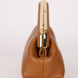 Fendi First Cognac Small Clutch
