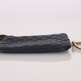 Gucci Navy Guccisima Key Pouch