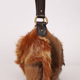 Fendi Gazelle and Goat Fur Patch Shoulder Bag