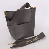 Celine Leather Medium Sangle Tote