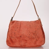 Fendi Peach Dalmatian Ponyhair Mamma Baguette