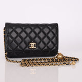 Chanel 2019 Lambskin Pearl Crush Wallet on Chain