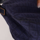 Fendi Blue Zucchino Baguette Shoulder Bag