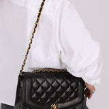 Chanel 1991 Lambskin Medium Diana