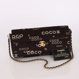 Chanel 2000 Canvas Coco East West Chocolate Bar