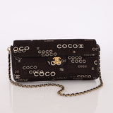 Chanel 2000 Canvas Coco East West Chocolate Bar