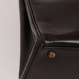 Hermès 1979 Chocolate Box Retourne Kelly 32 with Strap