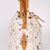 Limited Edition Louis Vuitton x Takashi Murakami White Multicolor Petit Noe