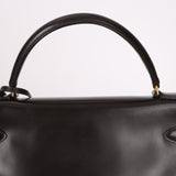 Hermès 1979 Chocolate Box Retourne Kelly 32 with Strap