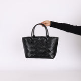 Limited Edition Bottega Veneta Patent Small Cabat Tote w/ Pouch