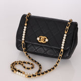 Chanel 22C Calfskin Pearl Side Flap Bag