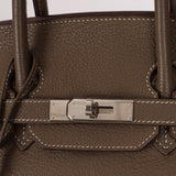 Hermès 2008 Etoupe Clemence Retourne Birkin 35