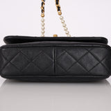 Chanel 22C Calfskin Pearl Side Flap Bag