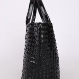 Limited Edition Bottega Veneta Patent Small Cabat Tote w/ Pouch