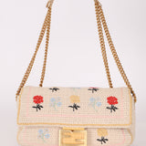 Fendi Wool Knit Shoulder Baguette