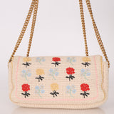 Fendi Wool Knit Shoulder Baguette