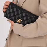 Chanel Caviar Camellia Flap Bag