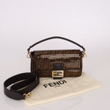 Limited Edition Fendi Re-Edition Zucca Sequin Baguette