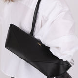 Discontinued Loewe Leather Puzzle Fold Cropped Tote