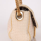 Fendi Wool Knit Shoulder Baguette