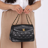 Chanel 1989 Lambskin Trapezoid Single Flap