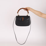 Gucci Leather 1947 Bamboo Top Handle