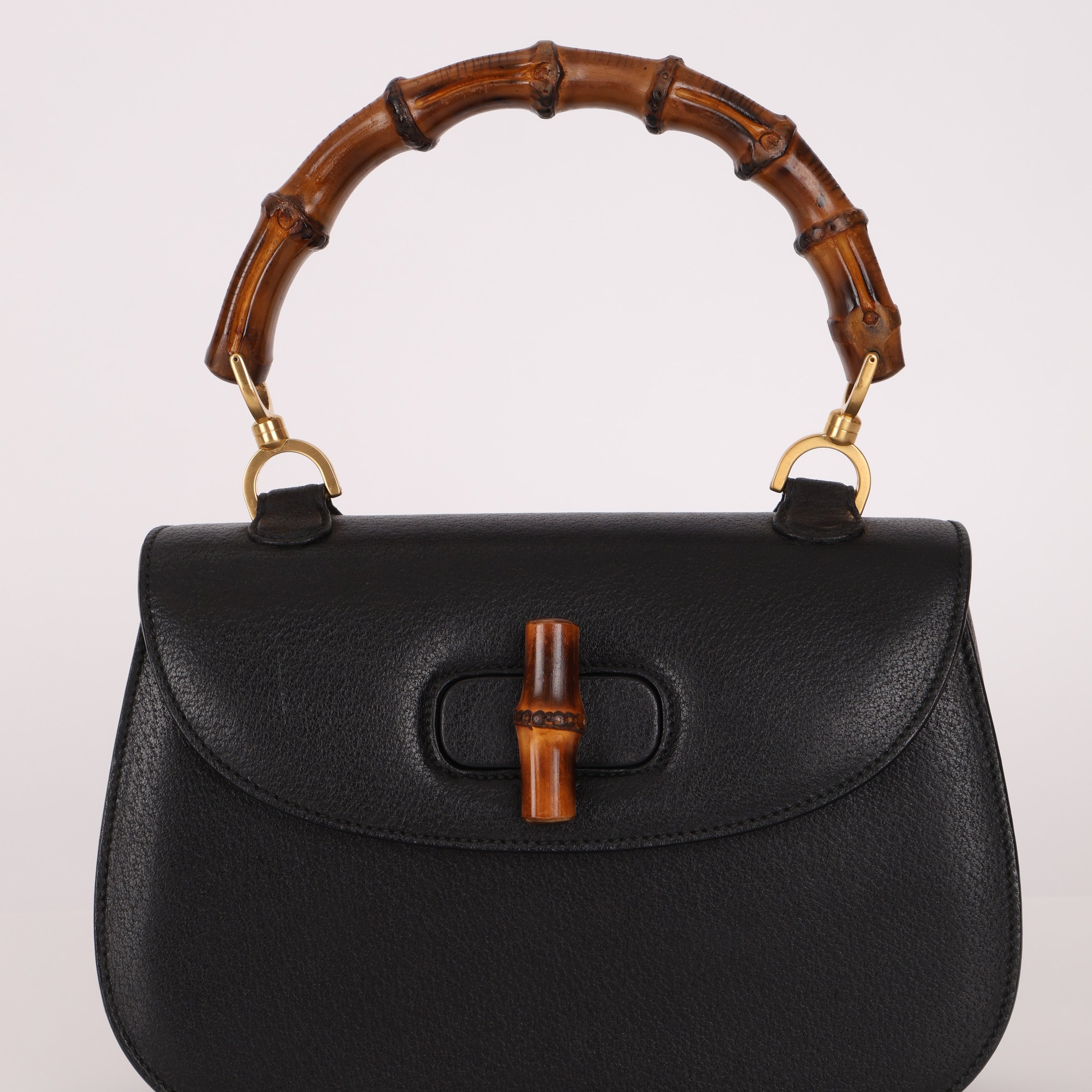 Gucci Leather 1947 Bamboo Top Handle