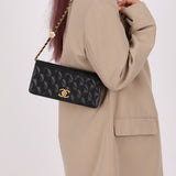 Chanel Caviar Camellia Flap Bag