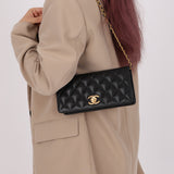 Chanel Caviar Camellia Flap Bag