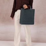 Chanel Denim Chocolate Bar Tote