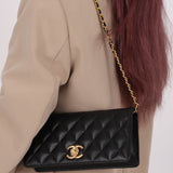Chanel Caviar Camellia Flap Bag
