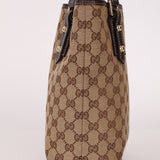 Gucci Monogram Canvas Mushroom Embroidered Tote