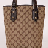 Gucci Monogram Canvas Mushroom Embroidered Tote