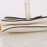 Dior 2020 Calfskin White Mini Saddle Bag