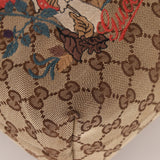 Gucci Monogram Canvas Mushroom Embroidered Tote