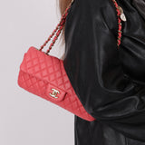 Chanel 2008 Calfskin Valentine's Charms East West Flap