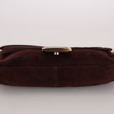 Fendi Chocolate Suede Baguette