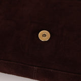 Fendi Chocolate Suede Baguette