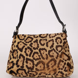 Fendi Leopard Print Ponyhair Mamma Baguette
