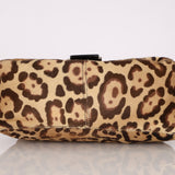 Fendi Leopard Print Ponyhair Mamma Baguette
